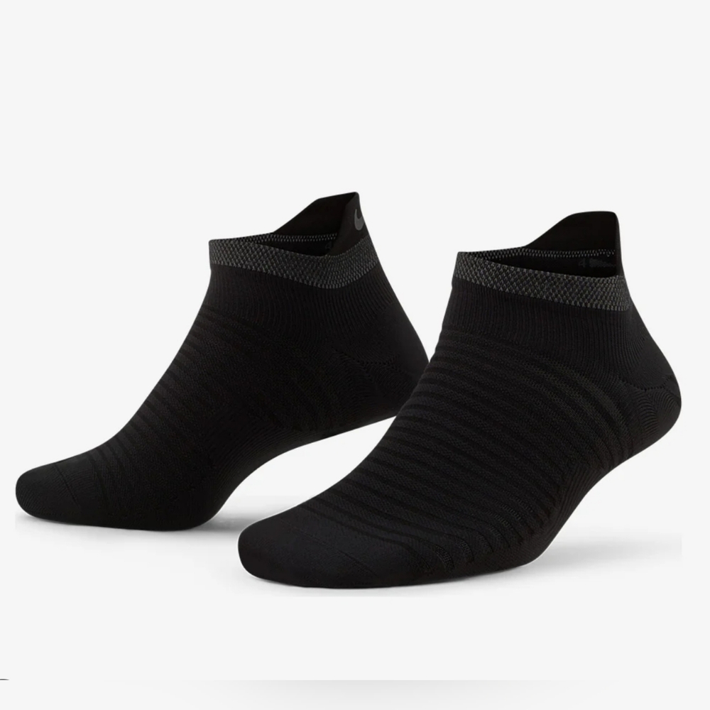 NWT Nike Unisex Spark Lightweight No Show Run Socks Black Size Large (DA359-010)